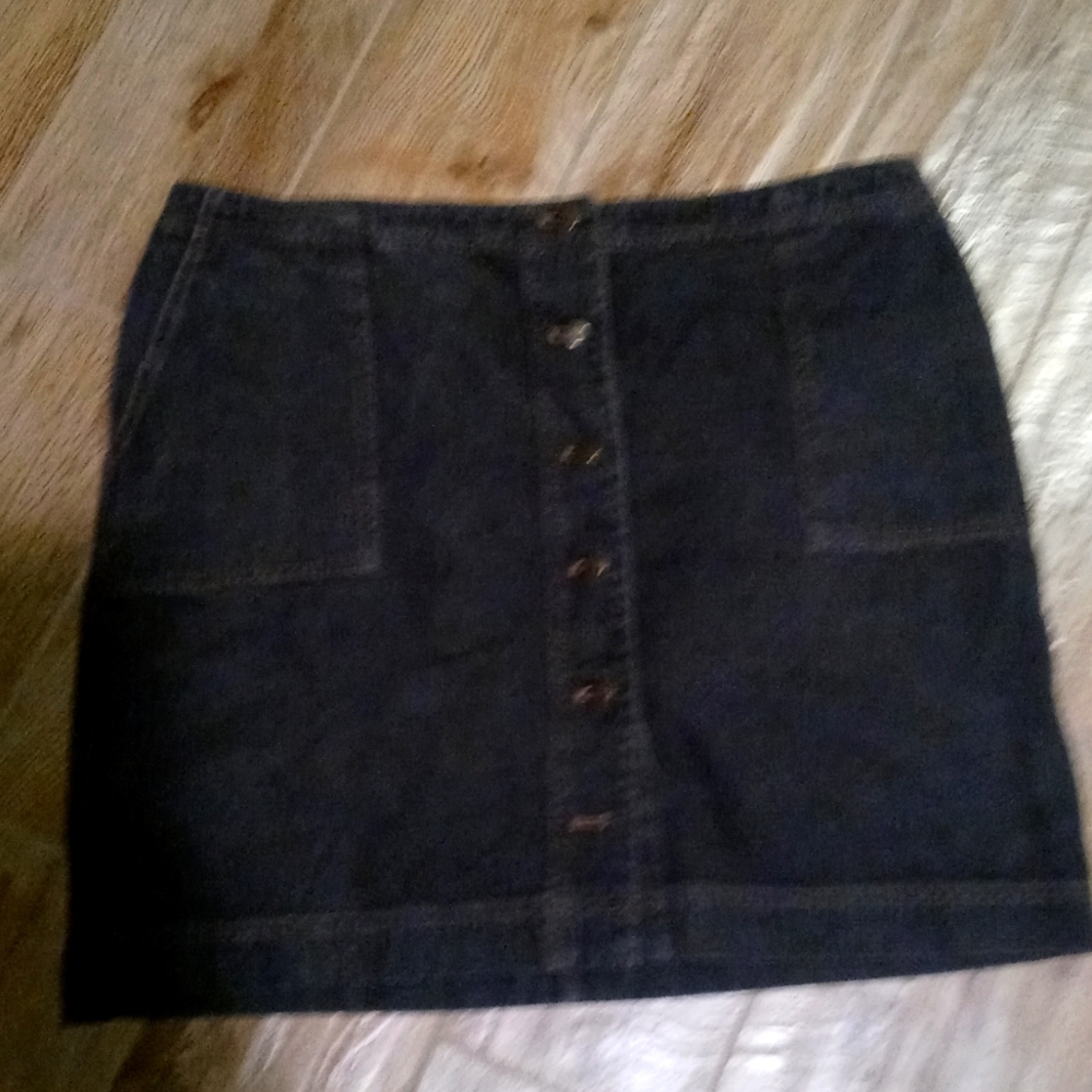 Ralph Lauren Lauren jeans company size 16 black denim skirt size 16
